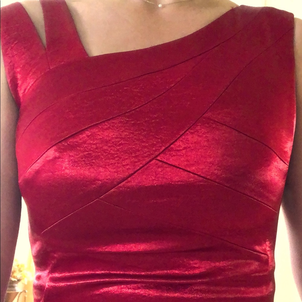 Short red dress